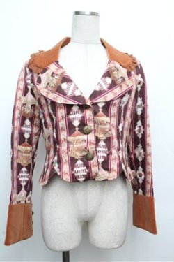 画像1: ALICE and the PIRATES / レジメンタルカルーセルジャケット  ブラウン S-26-03-29-1020-PA-JA-AS-ZS