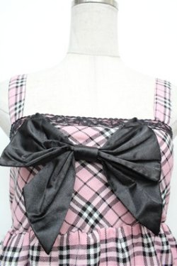 画像4: Tralala / タータンチェックキャミワンピース  ピンク S-26-03-29-1022-LO-OP-AS-ZS