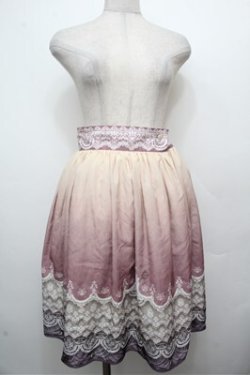 画像1: Angelic Pretty / レースピンタックスカート  ピンク S-26-03-29-1026-AP-SK-AS-ZS