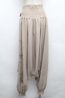 画像2: Ozz Croce / ハイウエストサルエルパンツ  ベージュ S-26-04-01-027-OO-PA-HR-ZS