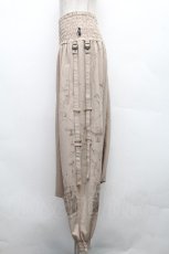 画像3: Ozz Croce / ハイウエストサルエルパンツ  ベージュ S-26-04-01-027-OO-PA-HR-ZS (3)