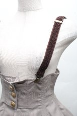 画像3: EXCENTRIQUE / 衛兵のコルセットスカート  グレー S-26-04-01-028-EL-SK-AS-ZS (3)