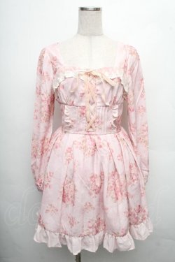画像1: LIZ LISA / ブーケ花柄ワンピース 0 ピンク S-26-04-01-003-LO-OP-SZ-ZS