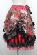 画像3: Qutie Frash / 龍プリントアシメスカート  赤ｘ黒 S-26-04-01-037-QU-SK-HR-ZS (3)
