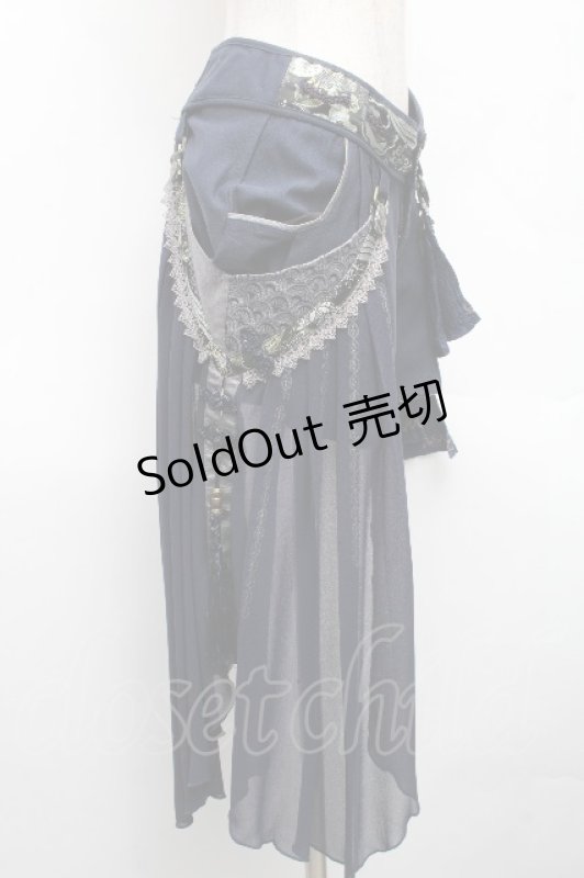 画像4: Ozz oneste / 和チャイナショートパンツ  紺 S-26-04-01-041-OO-PA-SZ-ZS (4)