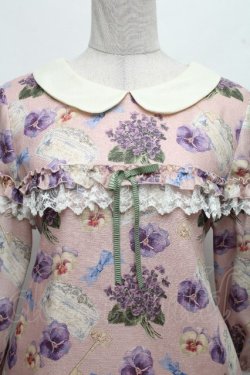 画像3: Leur Getter / Flower Letter袖付ワンピース  ピンク S-26-04-01-004-LU-OP-AS-ZS