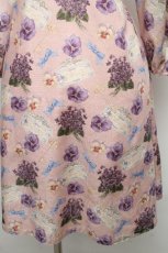 画像4: Leur Getter / Flower Letter袖付ワンピース  ピンク S-26-04-01-004-LU-OP-AS-ZS (4)