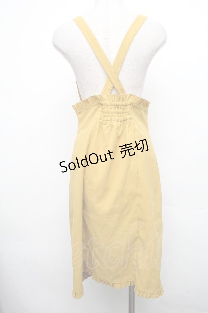 画像2: axes femme POETIQUE / サス付きタイトスカート M イエロー S-26-04-01-1006-AX-SK-SZ-ZS (2)