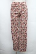 axes femme / バラ柄スキニーパンツ  ベージュ S-26-04-01-1012-AX-PA-HR-ZS