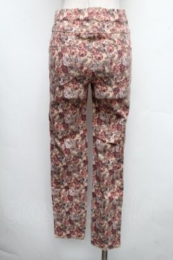 画像2: axes femme / バラ柄スキニーパンツ  ベージュ S-26-04-01-1012-AX-PA-HR-ZS