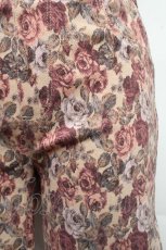 画像3: axes femme / バラ柄スキニーパンツ  ベージュ S-26-04-01-1012-AX-PA-HR-ZS (3)