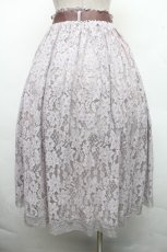 画像2: axes femme / 総レースロングスカート  グレー S-26-04-01-1014-AX-SK-HR-ZS (2)