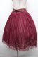 画像3: axes femme / チュール重ね柄スカート M ワイン S-26-04-01-1016-AX-SK-SZ-ZS (3)