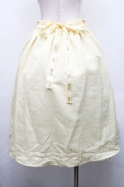 画像2: axes femme POETIQUE / 明治ミルクチョコレートスカート  イエロー S-26-04-01-1002-AX-SK-HR-ZS