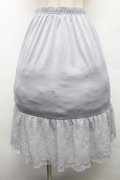 axes femme / フラワーレースミディペチスカート F グレー S-26-04-01-1018-AX-SK-SZ-ZS