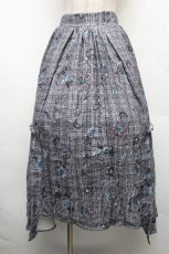 画像1: axes femme NOSTALGIE / ペイズリー×チェックスカート F 黒 S-26-04-01-1020-AX-SK-SZ-ZS (1)