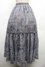 画像2: axes femme NOSTALGIE / ペイズリー×チェックスカート F 黒 S-26-04-01-1020-AX-SK-SZ-ZS (2)