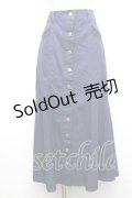 axes femme / センターボタンマーメイドスカート  紺 S-26-04-01-1022-AX-PA-HR-ZS