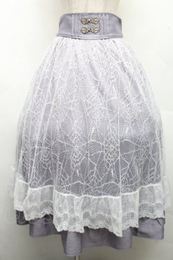 画像1: axes femme POETIQUE / ダークロマンスロングスカート M グレー S-26-04-01-1025-AX-SK-SZ-ZS