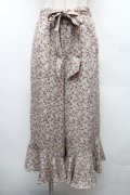 axes femme / 裾フリルガウチョパンツ  ベージュ S-26-04-01-1026-AX-PA-AS-ZS