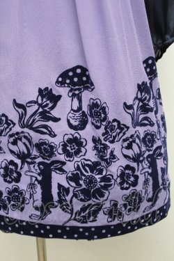 画像4: Emily Temple cute / フォレストフロッキーワンピース  ラベンダーｘ紺 S-26-04-01-009-ET-OP-HR-ZS