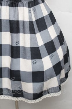 画像4: Melody BasKet / Melody Block Checkジャンパースカート  黒ｘオフ S-26-04-01-010-LO-OP-AS-ZS