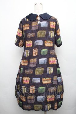 画像2: Jane Marple Dans Le Salon / Vintage Biscuits Canワンピース  ネイビー S-26-04-01-018-JM-OP-HR-ZS