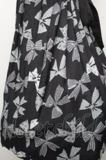 画像4: Jane Marple / Ribbons go aroundワンピース  黒ｘグレー S-26-04-01-019-JM-OP-AS-ZS (4)