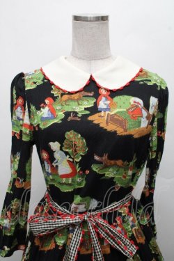 画像3: Jane Marple / シャペロンルージュラウンドカラーワンピース  黒 S-26-04-01-020-JM-OP-HR-ZS