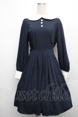 画像1: Innocent World / アリスのミニバラワンピース M 紺 S-26-04-01-023-IW-OP-HR-ZS