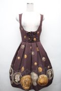 Innocent World / クラシカルコインコルセットジャンパースカート  ブラウン S-26-04-01-024-IW-OP-HR-ZS