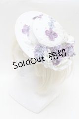 Hoshibako Works / 城咲ロンドンコラボカクテルハット  白 S-26-04-02-006-LO-AC-AS-ZS