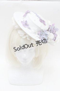 画像2: Hoshibako Works / 城咲ロンドンコラボカクテルハット  白 S-26-04-02-006-LO-AC-AS-ZS