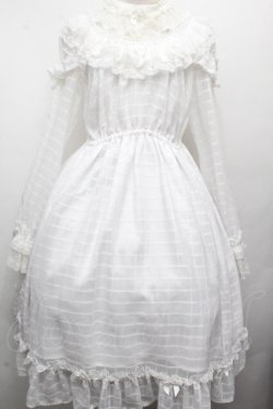 画像1: ALICE and the PIRATES / マリーのおリボンいっぱいワンピース  白 S-26-04-02-032-PA-OP-HR-ZS