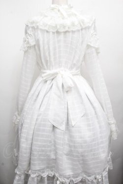 画像2: ALICE and the PIRATES / マリーのおリボンいっぱいワンピース  白 S-26-04-02-032-PA-OP-HR-ZS