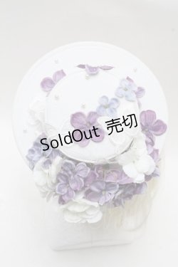 画像3: Hoshibako Works / 城咲ロンドンコラボカクテルハット  白 S-26-04-02-006-LO-AC-AS-ZS