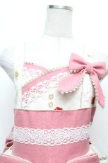画像4: metamorphose / 風花のゆきうさぎプリーツジャンパースカート 1 オフｘピンク S-26-04-02-034-ME-OP-HR-ZS (4)