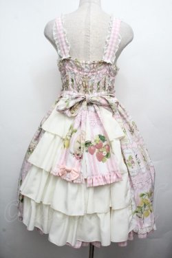 画像2: metamorphose / vintage fruitバッスルジャンパースカート 1 ピンク S-26-04-02-035-ME-OP-HR-ZS