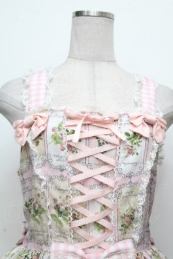 画像4: metamorphose / vintage fruitバッスルジャンパースカート 1 ピンク S-26-04-02-035-ME-OP-HR-ZS