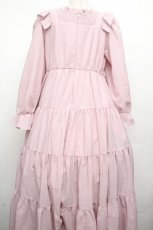 画像2: Maria pipi / リボン&ティアードドレス  ピンク S-26-04-02-036-EL-OP-HR-ZS (2)