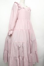 画像3: Maria pipi / リボン&ティアードドレス  ピンク S-26-04-02-036-EL-OP-HR-ZS (3)