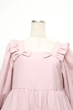 画像4: Maria pipi / リボン&ティアードドレス  ピンク S-26-04-02-036-EL-OP-HR-ZS