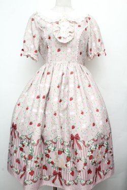 画像1: axes femme kawaii / ベリーフィールズワンピース  ピンク S-26-04-02-037-AX-BL-HR-ZS