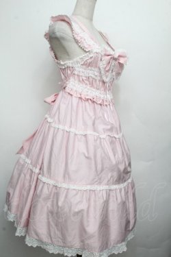 画像3: BABY,THE STARS SHINE BRIGHT / シャーリングベビードールジャンパースカート  ピンク S-26-04-02-038-BA-OP-AS-ZS