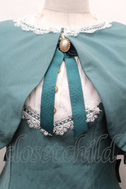 画像4: Amavel / ネモフィラとスズランのケープワンピース  グリーン S-26-04-02-040-CA-OP-AS-ZS