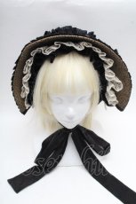 画像2: Hoshibako Works / 西洋人形魔法ボンネット  黒ｘベージュ S-26-04-02-008-LO-AC-AS-ZS (2)