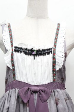 画像4: ALICE and the PIRATES / 秘密の冒険と幸せのワイナリー柄ジャンパースカートII  ラベンダー S-26-04-02-043-PA-OP-HR-ZS