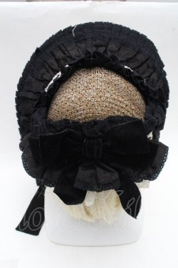 画像4: Hoshibako Works / 西洋人形魔法ボンネット  黒ｘベージュ S-26-04-02-008-LO-AC-AS-ZS