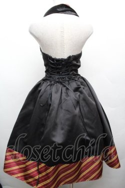 画像2: ATELIER PIERROT / ハリー・ポッター グリフィンドール　ベストワンピース  黒ｘ赤 S-26-04-02-047-EL-ZA-HR-ZS