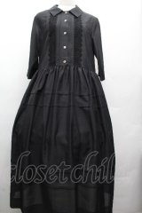 Jane Marple Dans Le Salon / ピンタックワンピース  黒 S-26-04-02-048-JM-OP-AS-ZS